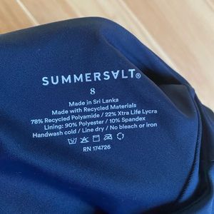 Navy Summersalt Side stroke one piece